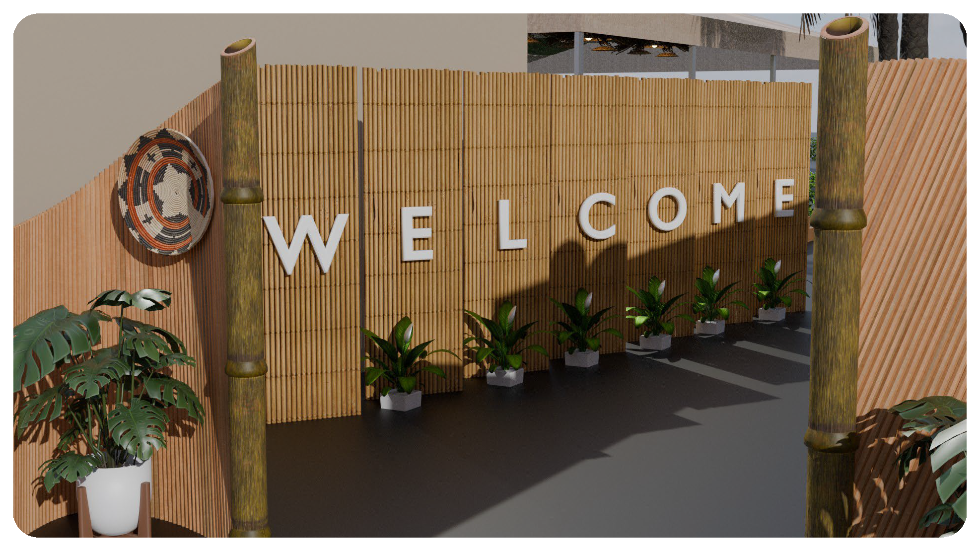 Welcome and arrival area
